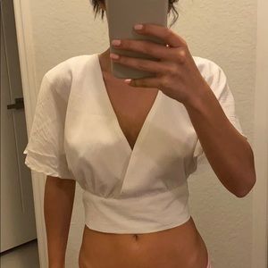 White Women’s crop top